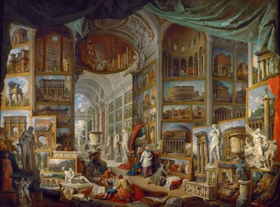 Picture Gallery with Views of Ancient Rome by Giovanni Paolo Pannini