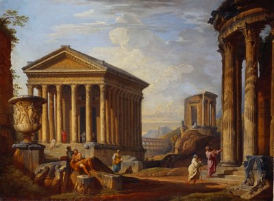 A Capriccio of Classical Ruins by Giovanni Paolo Pannini