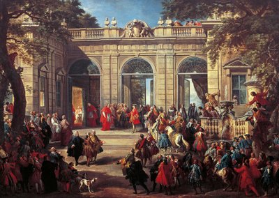 Charles III of Bourbon on Visit to Pope Benedict XIV in the Coffee House of the Quirinal by Giovanni Paolo Pannini