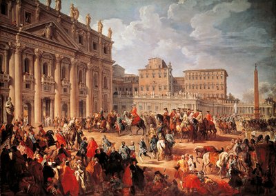 Charles III visiting Saint Peter