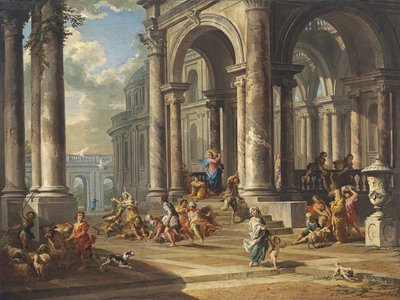 Christ Driving the Money Changers from the Temple by Giovanni Paolo Pannini