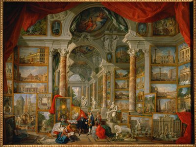 Gallery of Views of Modern Rome by Giovanni Paolo Pannini or Panini
