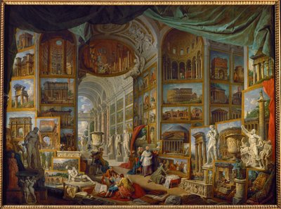 Gallery of Views of Ancient Rome by Giovanni Paolo Pannini or Panini