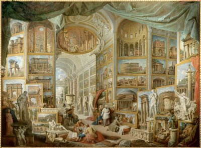 Gallery of a Collector. Gallery of Views of Ancient Rome by Giovanni Paolo Pannini