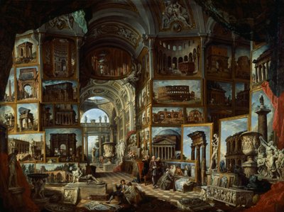 Imaginary gallery of views of ancient Rome by Giovanni Paolo Pannini by Giovanni Paolo Pannini