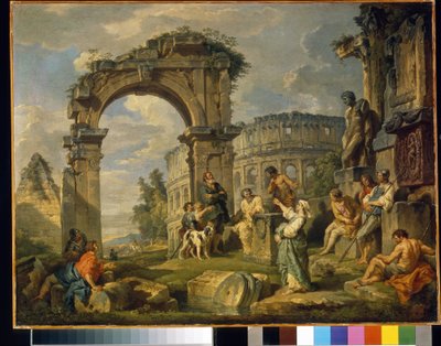 The Cumean Sibyl prophesied the birth of Christ by Giovanni Paolo Pannini