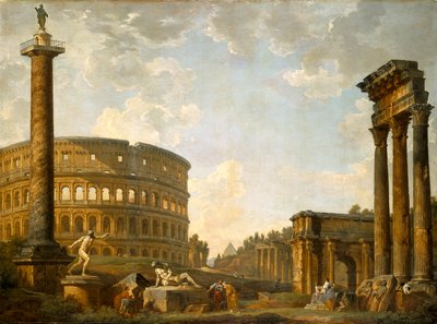 Roman Capriccio: The Colosseum And Other Monuments by Giovanni Paolo Pannini
