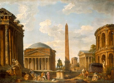 Roman Capriccio: The Pantheon and Other Monuments by Giovanni Paolo Pannini
