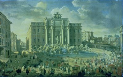 The Trevi Fountain in Rome by Giovanni Paolo Pannini