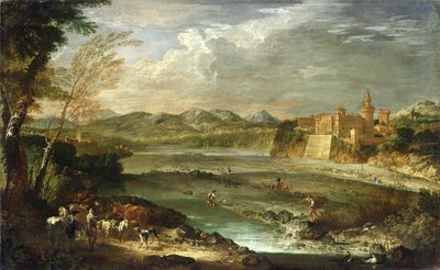 The Valley of Trebbia with the Castle of Rivalta by Giovanni Paolo Pannini