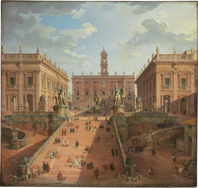 View of the Campidoglio, Rome by Giovanni Paolo Pannini