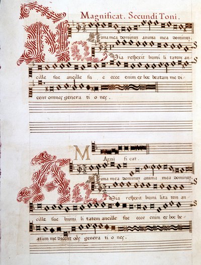 Magnificat, manuscript of the 