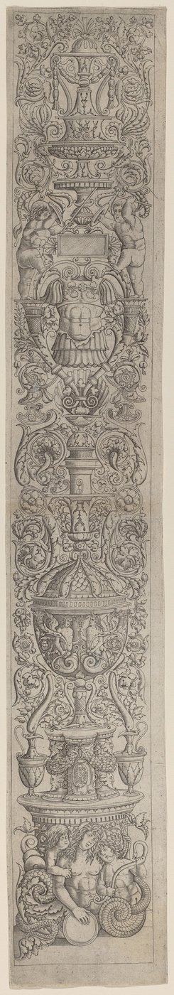 Ornament Panel: Nereid Ridden by Two Children by Giovanni Pietro Birago and Zoan Andrea