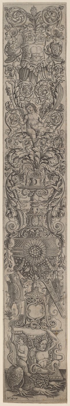 Ornament Panel: Triton Ridden by a Child by Giovanni Pietro Birago and Zoan Andrea