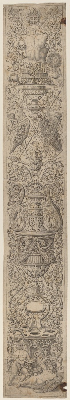 Two Children Wearing Helmets by Giovanni Pietro Birago and Zoan Andrea