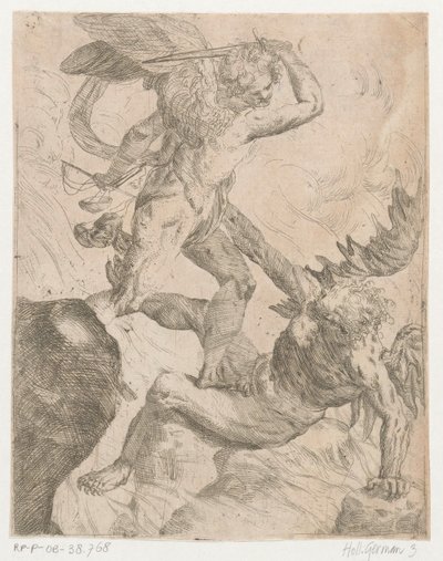 Archangel Michael in Battle with the Devil by Giovanni Pietro Possenti