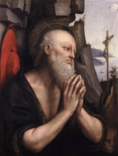 The Penitent St. Jerome by Giovanni Pietro Rizzoli Giampietrino