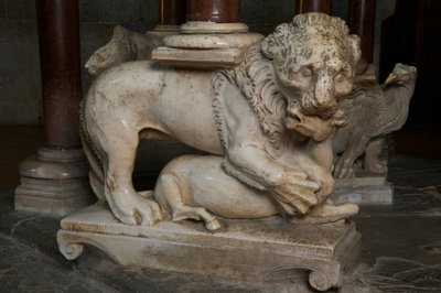 Lion, on the Pulpit in the Church of Sant