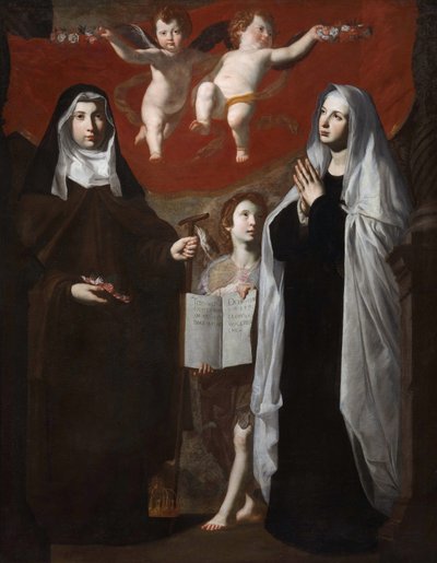 Saint Elizabeth of Hungary and Saint Frances of Rome, 1634 by Giovanni Ricca