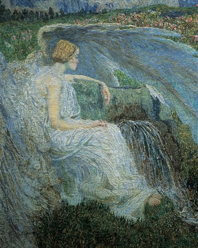 Love at the Fountain of Life (detail) by Giovanni Segantini