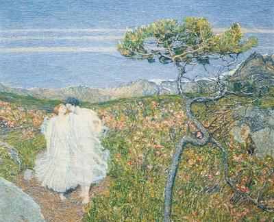 Love at the Fountain of Life (detail) by Giovanni Segantini