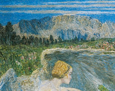 Love at the Fountain of Life or Lovers at the Sources of Life (detail) by Giovanni Segantini