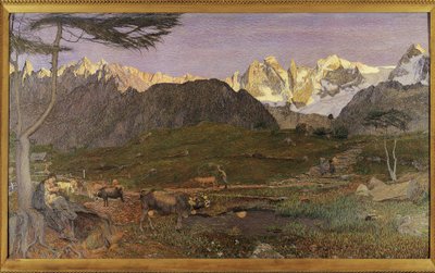 Alpine Triptych Life by Giovanni Segantini
