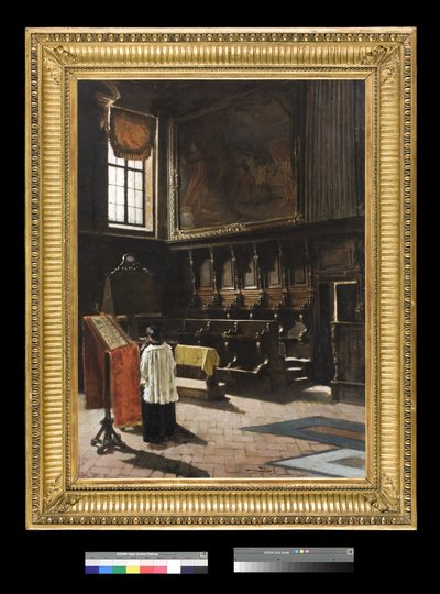 The Choir of the Church of Sant’Antonio in Milan by Giovanni Segantini