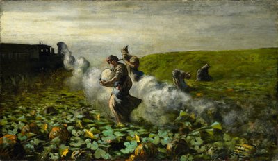 The Pumpkin Harvest by Giovanni Segantini