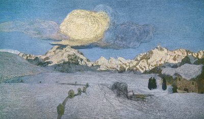 Triptych of the Alps, Death, ca 1898 by Giovanni Segantini