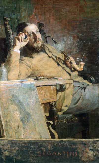 Vittorio Grubicy de Dragon by Giovanni Segantini