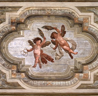 Cupids, Vault of the Hall of the Theological Virtues by Giovanni Stefano Danedi