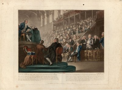Louis XVI before the National Convention in December 1792 by Giovanni Vendramini