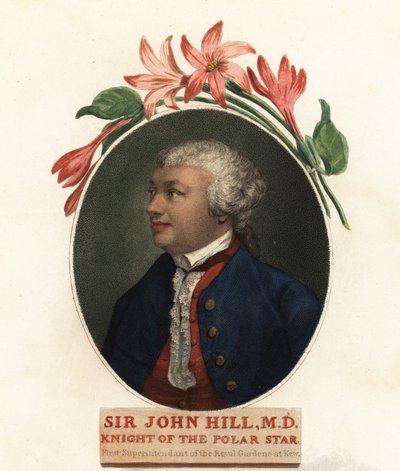 Portrait of Sir John Hill, Naturalist and Botanist by Giovanni Vendramini