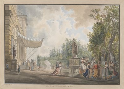 Villa Borghese by Giovanni Volpato, Louis Ducros