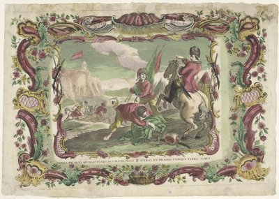 Soldiers in Battle for a Fort by Giovanni Volpato (possibly)