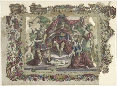 The Judgment of Solomon by Giovanni Volpato