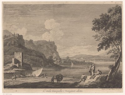 River Landscape by Giovanni Volpato