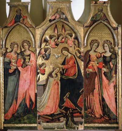 Triptych of the Coronation of the Virgin by Giovanni da Gaeta
