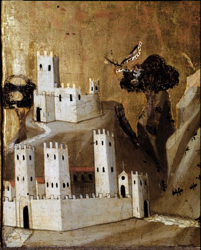 Rinuccini altarpiece: Virgin and Child with Saints (detail) by Giovanni da Milano