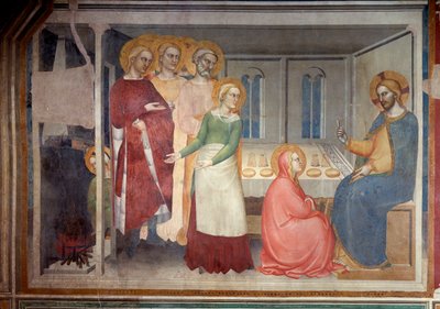 The Life of the Virgin: Christ in the House of Martha and Mary by Giovanni da Milano