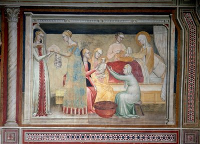 The Life of the Virgin: The Birth of Mary by Giovanni da Milano