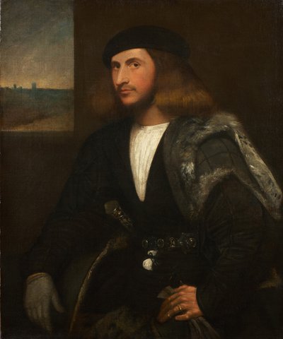 Portrait of a Venetian nobleman by Giovanni de Busi Cariani