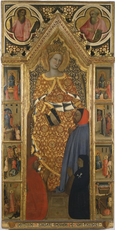 Saint Catherine with scenes from her life by Giovanni del Biondo