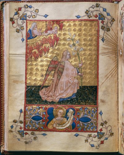 Annunciation: the Angel with a lily by Giovanni di Benedetto da Como