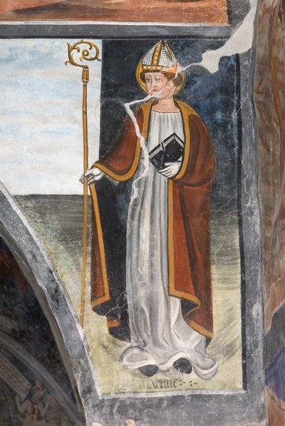 Saint Martin of Tours, Roman bishop and soldier by Giovanni di Cherasco Botoneri
