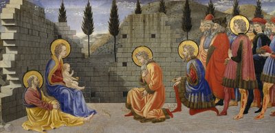 Adoration of Magi (detail) by Giovanni di Francesco