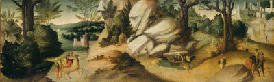 Scenes from a Legend, probably c. 1515-1520 by Giovanni di Lorenzo Larciani