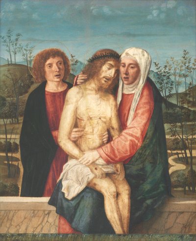 Pietà with Virgin and St. John by Giovanni di Niccolo Mansueti
