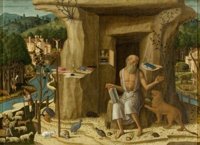 Saint Jerome in a Landscape by Giovanni di Niccolo Mansueti